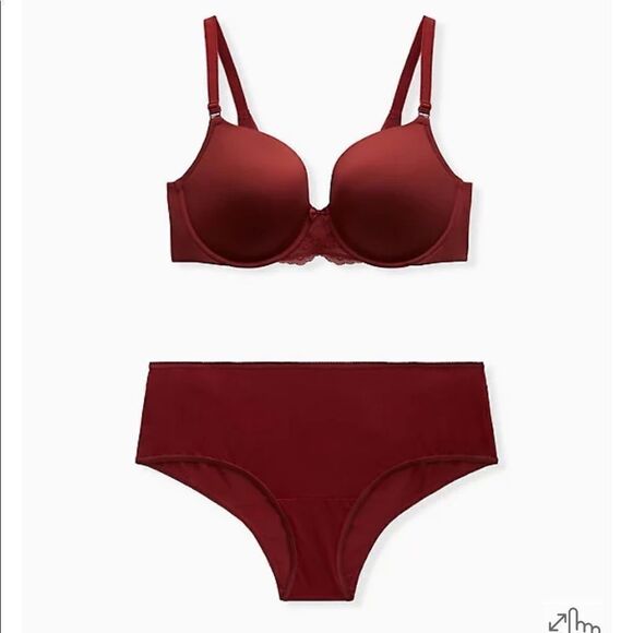 BURGUNDY RED SHINE 360° BACK SMOOTHING™ PUSH-UP T-SHIRT BRA- out of stock - Picture 6 of 10